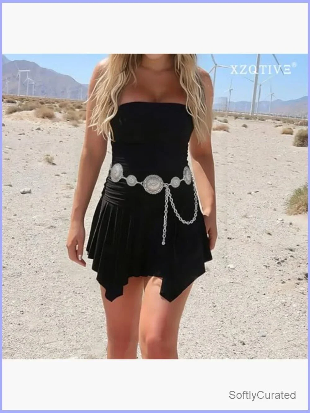 Western Concho Chain Belt for Women Cowgirl Rodeo Dress Jeans